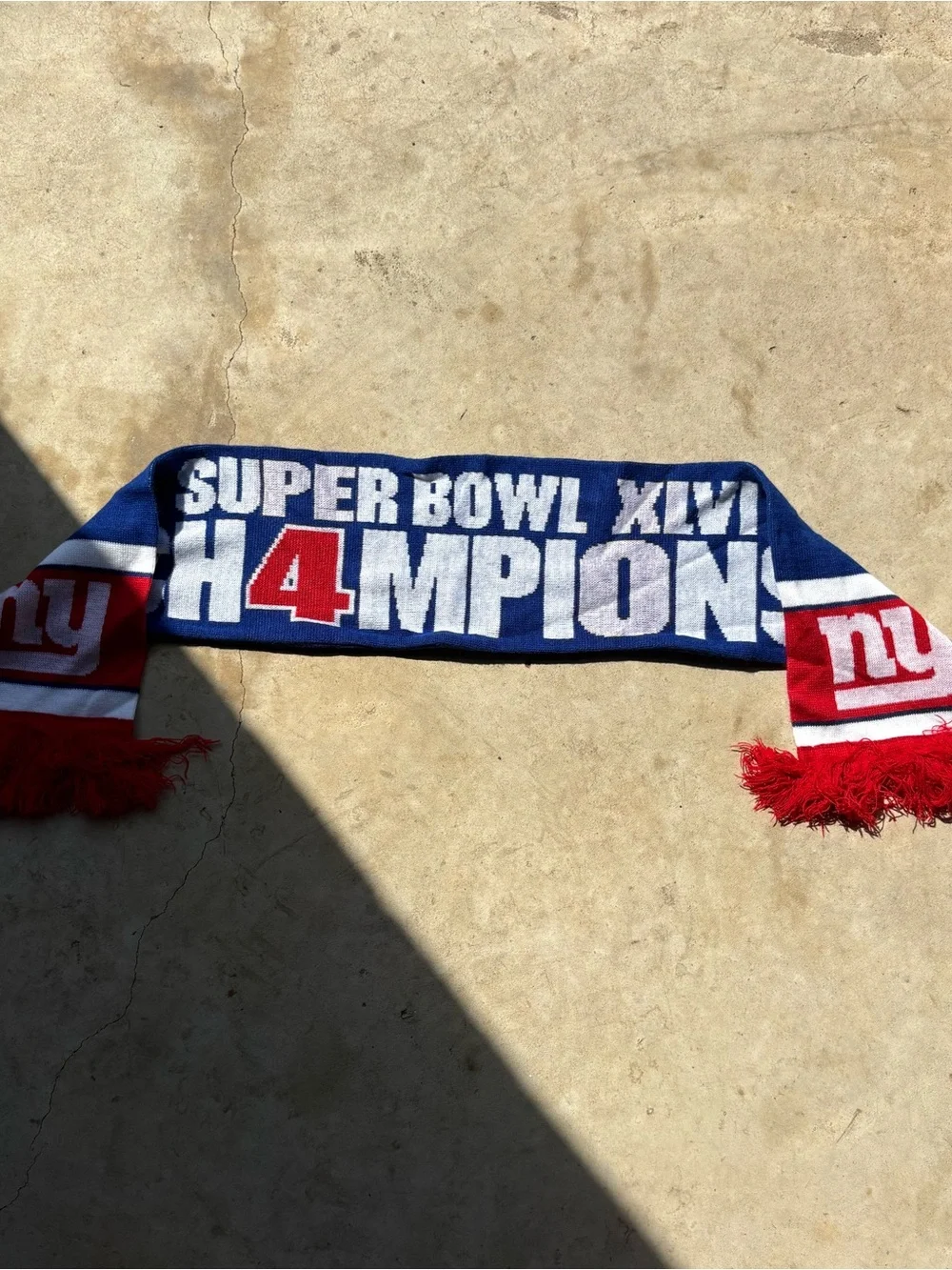 Forever New York Giants Super Bowl XLVI Champions Scarf